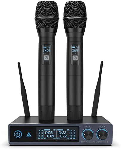 AHUJA AWM-495VHL Dual Wireless Hand + Lapel (Collar) Microphone ...