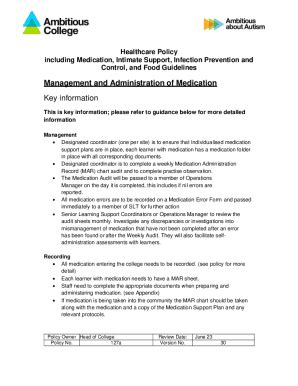 Fillable Online ambitiouscollege org Safe Injection Practices to ...