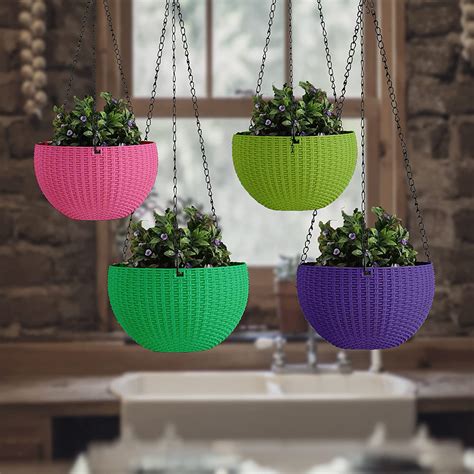 heliland Wall Hanging pots Hanging Flower pots for Balcony Hanging pots ...