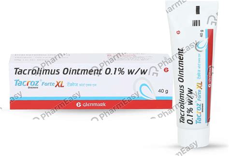 Tacroz Forte 0.1 %W/W Ointment (40): Uses, Side Effects, Price & Dosage ...