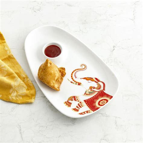 Buy Shalimar Stanton Elephant Print Serving Platter from Home Centre at ...