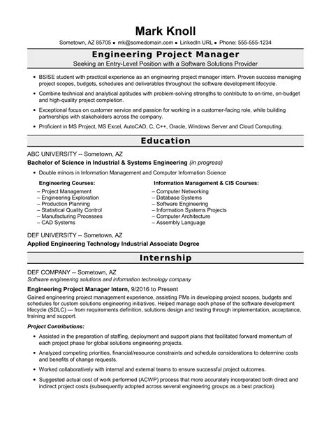 Project Manager Resume 的图像结果
