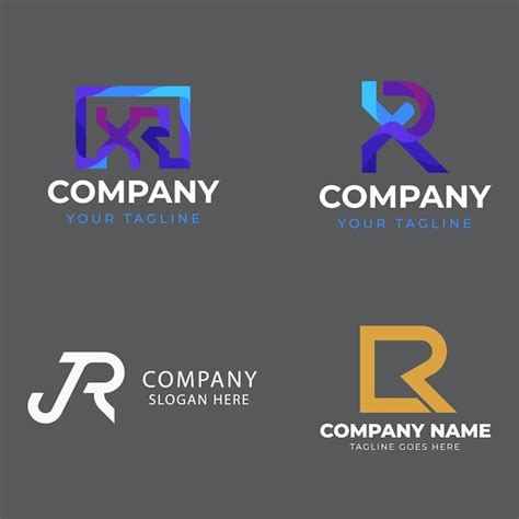 R corporate business brand company marketing logo design elegant ...
