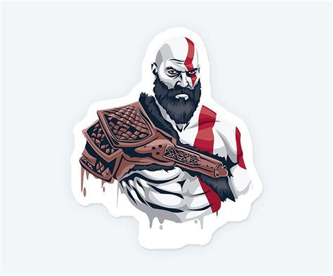 Kratos God Of War Magnetic Sticker – Stickkar.in
