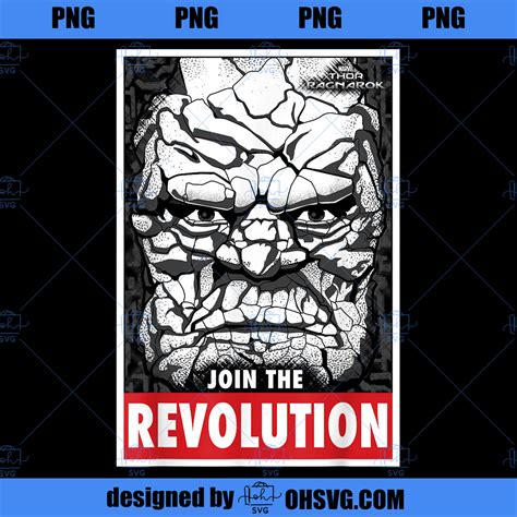 Marvel Thor Ragnarok Korg Join Revolution Propaganda PNG, Marvel PNG ...