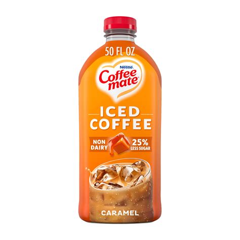 Coffee mate Caramel Iced Coffee, Non Dairy Coffee Drink 50 fl oz ...