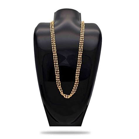 Gold Plated Triple Layer Manimala Pack of 1 Chain from Kollam Supreme ...