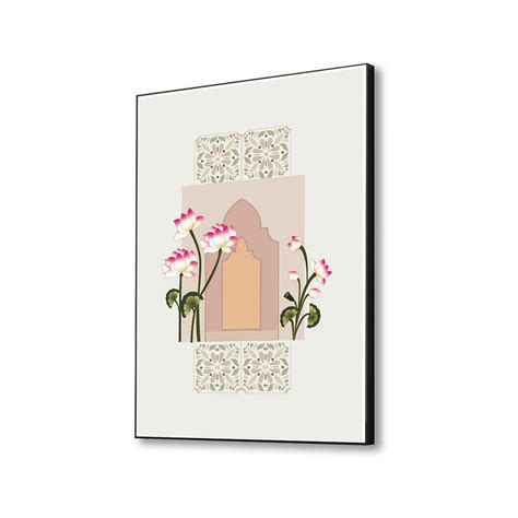 Tranquil Door and Floral Canvas Art Printed Wall Painting – Nestroots
