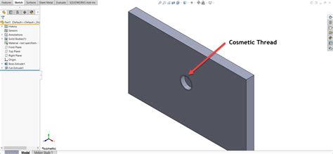 SolidWorks Hole Wizard Custom Thread 的图像结果