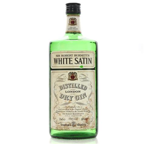 Burnett's White Satin Special Dry Gin 1980s Whisky | Whisky Auctioneer