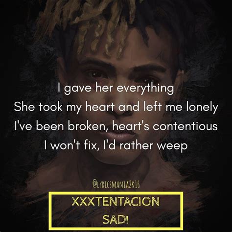 Xxxtentacion Sad Lyrics