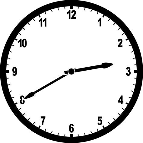 Clock 2:40 | ClipArt ETC