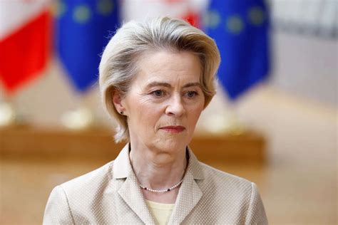 EU Commission President Ursula von der Leyen, along with Europe's top ...