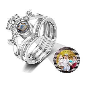 Buy Custom Photo 100 Languages I Love You Projection Ring ...
