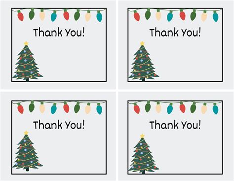 Christmas Thank You Notes Printable | FREE Printable HQ