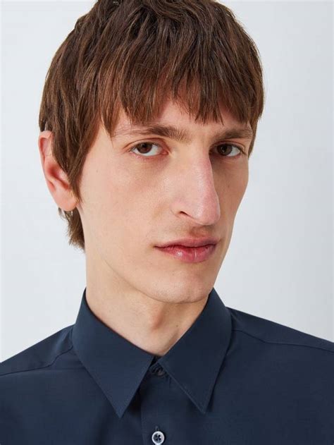 Kin Stretch Poplin Slim Fit Shirt, Navy