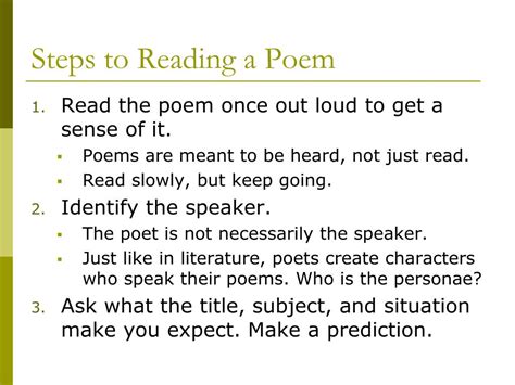 Image result for How to Read Poem