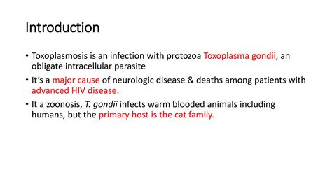 4. Toxoplasmosis the common opportunistic infection | PPTX | Infectious Diseases | Diseases and ...