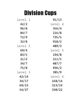 Image result for Division Working Model with Using Cups