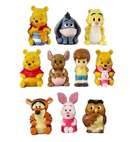 Buy 10pc Winnie the Pooh Bear Playset 10 Figure Cake Topper FAST SHIP ...