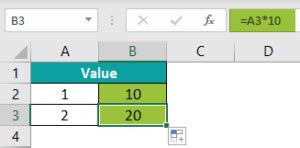 Image result for Relative Reference Excel Example