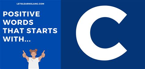 540 Positive Words That Start with "C" - Lets Learn Slang