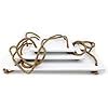 VAH 3 Tier White Wood Rope Hanging Shelf/Rack, Bohemian-Nordic Style ...
