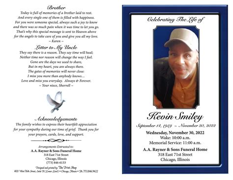 Kevin Smiley Obituary | AA Rayner and Sons Funeral Homes