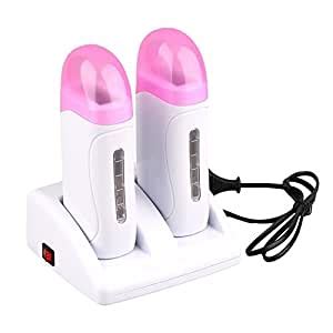 Generic Double Depilatory Roll Wax Heater Waxing Cartridge Hair Removal ...