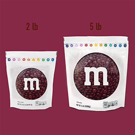 M&M’S Milk Chocolate Maroon Candy - 5Lbs Of Bulk | Ubuy India