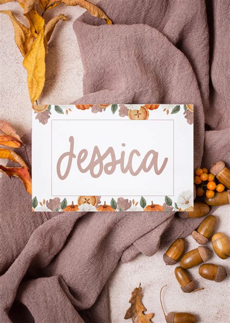 25 Free Thanksgiving Printable Place Cards and Name Tags