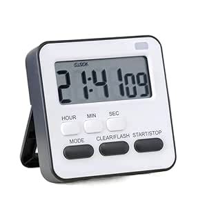 Agabani Multi-Function Alarm Clock Timer Dual-Purpose Stopwatch time ...