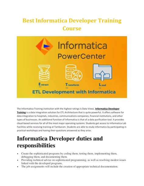 Informatica Course 的图像结果