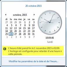Modification De L Heure by Changement D Heure On Recule D Une Heure Pendant La Nuit Modification De L Heure