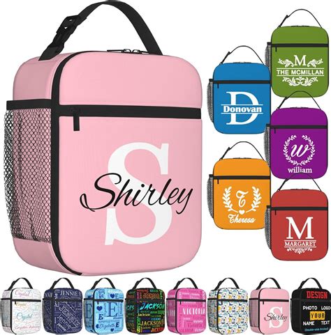 Amazon.com: Custom Lunch Bag for Women Men Personalized Lunch Box with ...