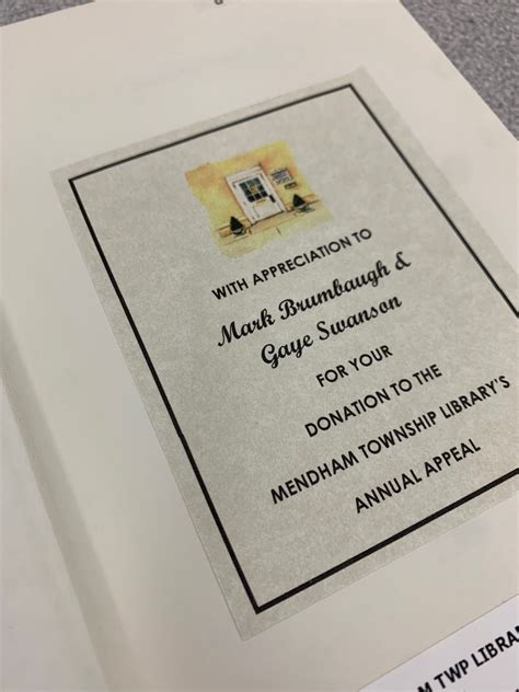 Support Us – Mendham Township Library