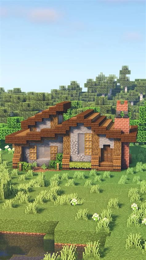Image result for Rustic Minecraft House Tutorial