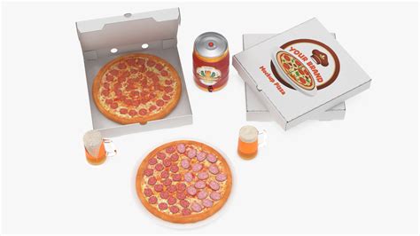 Fast Food Branding Set Mockup 3D model | 3D Molier International