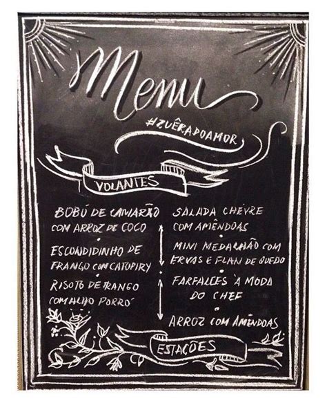 Image result for Chalkboard Menu Script