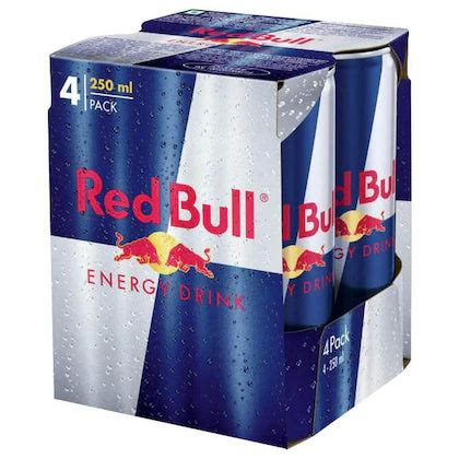 Red Bull Energy Drink 250 ml (4 pcs) – Yo Budde