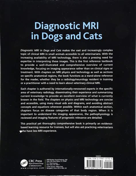 Wilfried Mai (Editor) Veterinary MRI Guide for Dogs and Cats 1st Ed ...