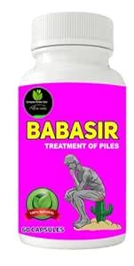 Buy Babasir Ayurvedic, Piles Care, Bloody Piles, Itching, 60-capusels ...