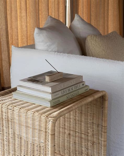 Rattan Bedside Table | Cane Side table | Bamboo table - Ishana – Akway