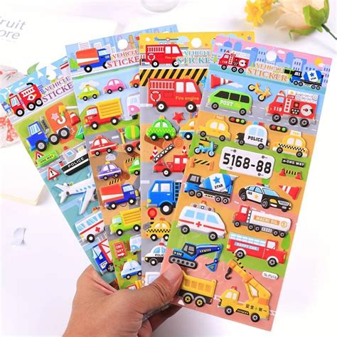 FunBlast 3D PVC Cute Mix Stickers – 3D Self Adhesive Puffy Stickers for ...