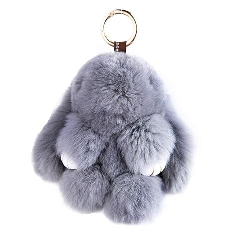 yiseven stuffed bunny keychain toy - soft and fuzzy large stitch plush ...
