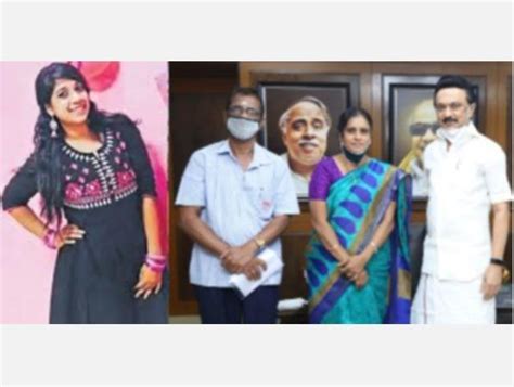 வேளச்சேரி சுபஸ்ரீயின் பெற்றோர் ஸ்டாலினுடன் சந்திப்பு: மகள் வழக்கின் ...