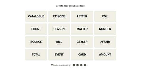 New York Times Connections Hints and Answers for #479 October 2, 2024