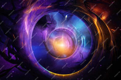 Premium AI Image | Portal to otherworldly dimension beyond space and ...