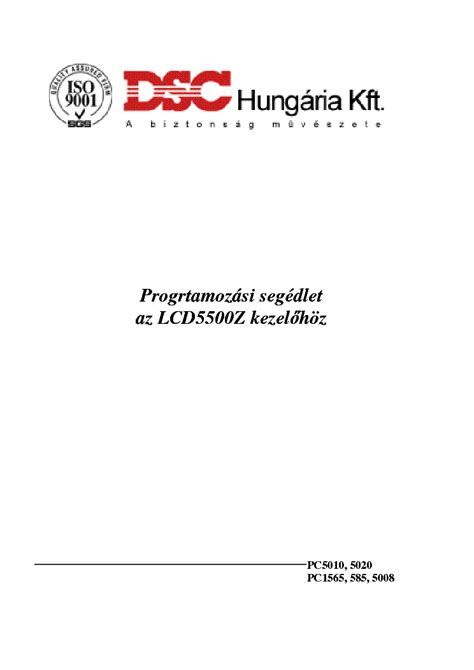 DSC LCD5500Z Programming 的图像结果