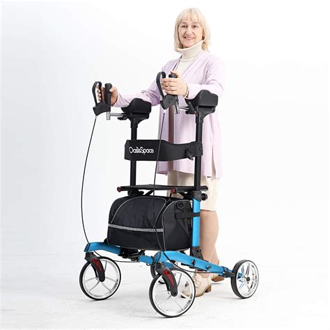 Buy OasisSpace Heavy Duty Upright Walker for 450 lb,Bariatric Upright ...